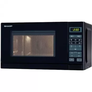 Sharp R-242(BK)W solo mikrovalovna pečica - 20 litrov - 800 W - črna