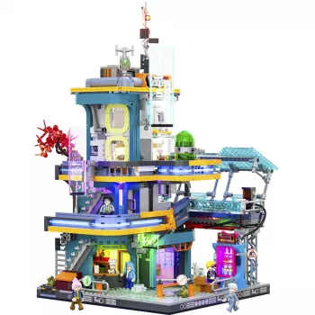 LUMIBRICKS Cyberpunk Neoncity - Apartment sestavljanka 1000 kosov