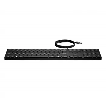 HP Desktop 320K žična USB tipkovnica, italijanska postavitev, polna velikost, ploske tipke, črna, Smart Buy