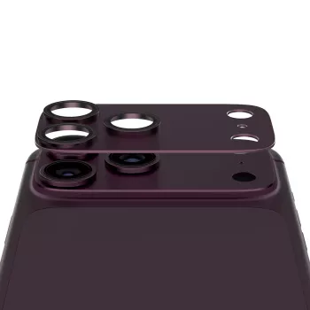 PanzerGlass Fender zaščita za kamerne leče za iPhone 18 Pro, Dark Cherry (PG27428)
