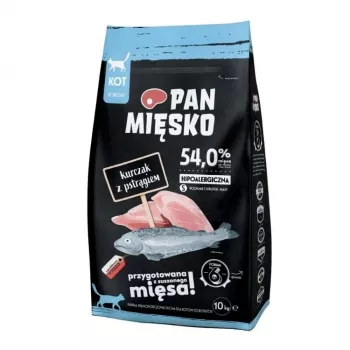 Pan Mięsko piščanec s postrvjo S suha hrana za mačke, 10 kg