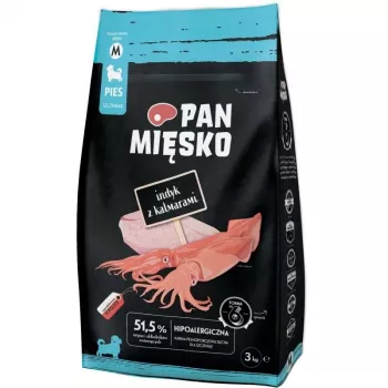 Pan Mięsko suha hrana za pse puran s sipami za mladiče, srednje granule, 3 kg
