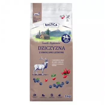 BA5 BALTICA Flavours of Regions divjačina z gozdnimi sadeži suha hrana za male pasme 3kg