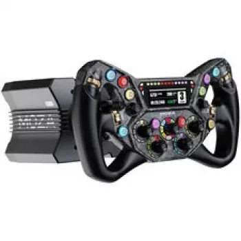 Moza Racing KS Pro volan – 300mm volan iz karbonskih vlaken za simulacijsko dirkanje z RGB gumbi, magnetnimi prestavnimi ročicami, brezžično hitro sprostitev