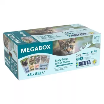 BOZITA mačje vrečke v omaki Megabox 48x85g