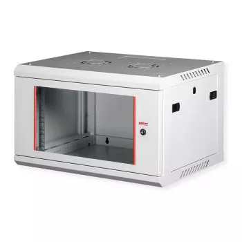 ROLINE 19-palčno stensko ohišje Basic Plus 6U, 600x450 mm, sivo