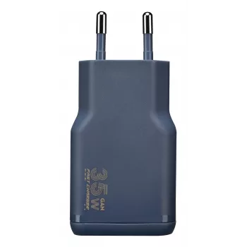TUCANO ONE POWER KIT 35W GaN polnilnik s kablom USB-C 60W indigo