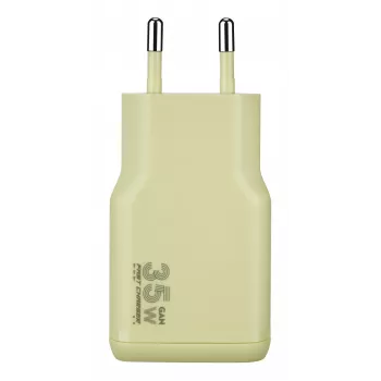 TUCANO ONE POWER KIT 35W GaN polnilnik s kablom USB-C 60W - citrus