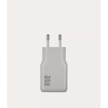 TUCANO ONE POWER KIT 35W GaN polnilnik s kablom USB-C 60W - srebrn