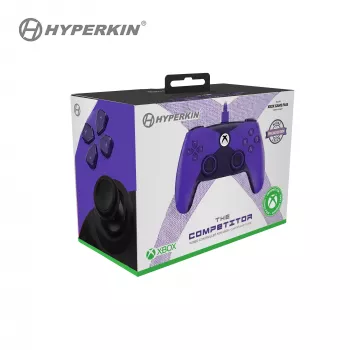 Hyperkin Competitor žični krmilnik za Xbox Series X|S, Xbox One in PC - vijoličen
