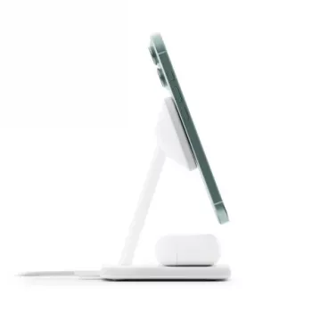 Twelve South HiRise 2 Deluxe Qi2 brezžično polnilno stojalo, belo