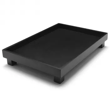 Bredemeijer Izumi Classic pravokoten bambusov servirni pladenj, črn, 350 mm