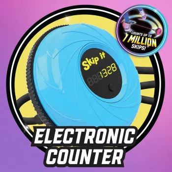 Just Play Skip It Deluxe Petrol - igrača za skakanje čez gleženj z števcem in utripajočimi lučkami za otroke od 6 let