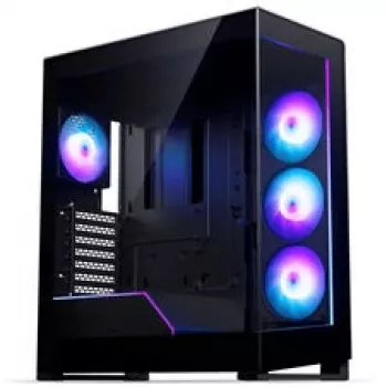 Phanteks NV5X Mid-Tower ohišje za PC, E-ATX, kaljeno steklo, ARGB, črna