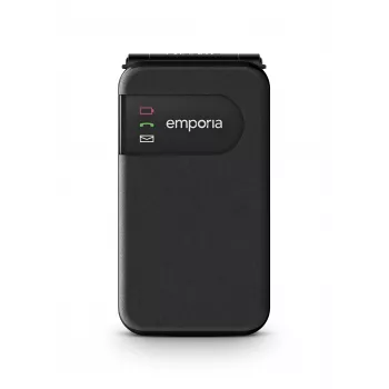 Emporia SIMPLICITYglam črn (2025) mobilni telefon za starejše s tipko SOS, 4G LTE, 2,8