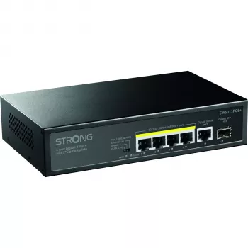 Strong SW5011POE+ 8-portno gigabitno stikalo PoE+, 120W proračun, kovina, brez ventilatorja