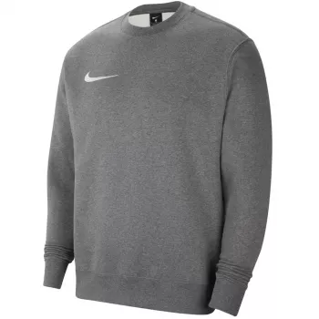 Nike Park 20 flis majica z okroglim izrezom, Dark Grey Heather, bela Swoosh, S