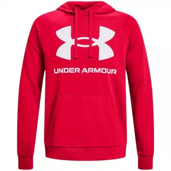 Under Armour moška Rival Fleece Big Logo Hoodie rdeča