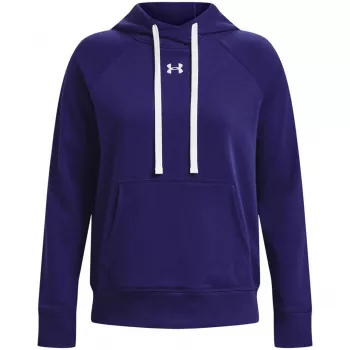 Under Armour ženski pulover s kapuco Rival Fleece HB, Midnight Navy/White