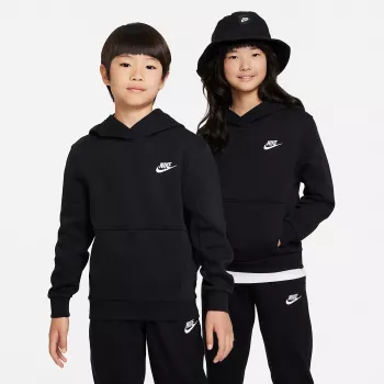Nike Sportswear Club Fleece otroška kapuca s polnim zadrgo, črna FD3000 010 m