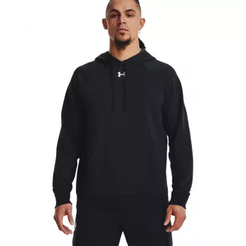 Under Armour moška jopa s kapuco Rival Fleece, črna, 2XL