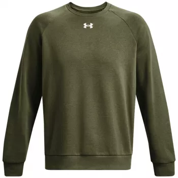Under Armour moška trenirka Rival Fleece Crew, kaki, 1379755 390