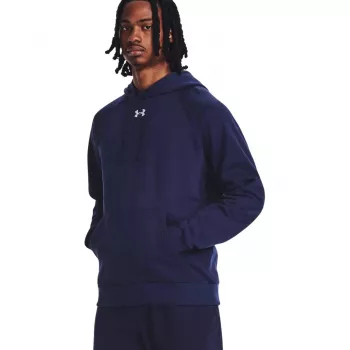 Under Armour jopa s kapuco Rival Fleece, mornarsko modra, 1379757 410, XL