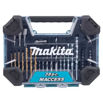 Makita E-22573 38-delni set svedrov in nastavkov za vijačenje s svedri HSS-G, za les in kamen