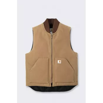 Carhartt moška podložena brezrokavnica V01 Firm Duck, Carhartt Brown