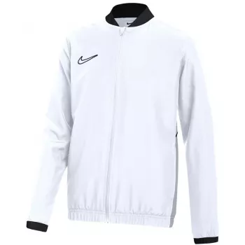 Nike Dri-FIT Academy 25 otroška pulover s kapuco s polno zadrgo belo-črna velikost XL