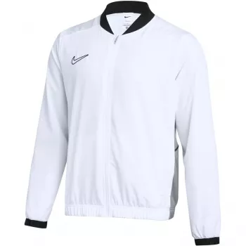 Nike Dri-FIT Academy 25 moška jopica s kapuco s polno zadrgo bela