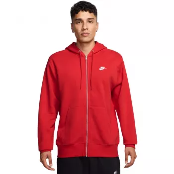 Nike Club BB moška jopa s polno zadrgo Red FN3861 657, velikost M