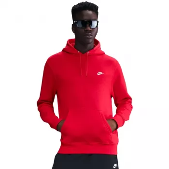 Nike Club Fleece moška majica z okroglim izrezom University Red