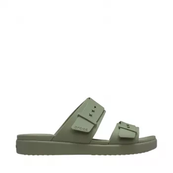 Crocs Brooklyn Buckle Low ženski sandali s platformo Green 211215 3BX 38-39