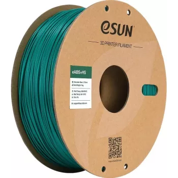 ESUN eABS+HS filament 1,75 mm zelen 1 kg – hitri ABS+ za FDM 3D tiskalnike