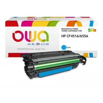 ARMOR OWA združljiva kartuša s tonerjem za HP CF451A, cyan (10500 strani)