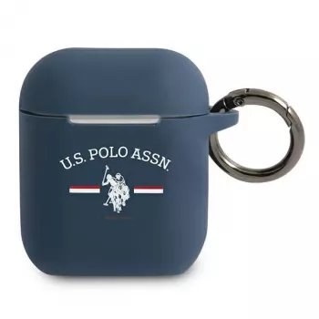 U.S. Polo Assn. US Polo USACA2SFGV ovitek za AirPods 1/2, mornarsko moder