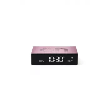 Lexon Flip Premium digitalna budilka svetlo roza LR152LP