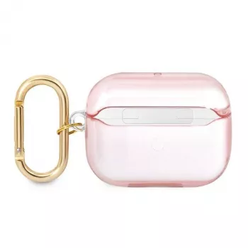 GUESS ovitek za AirPods Pro z jermenom roza Strap Collection