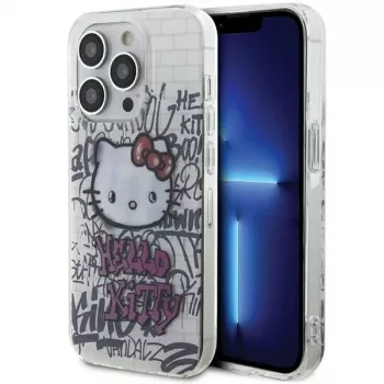 Hello Kitty HKHCP13LHDGPHT trdi ovitek IML Kitty On Bricks Graffiti za iPhone 13 Pro / 13 6,1