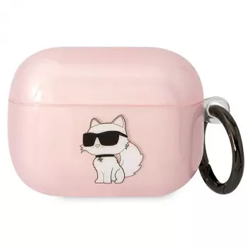 Karl Lagerfeld KLAPHNCHTCP ovitek za AirPods Pro roza Ikonik Choupette