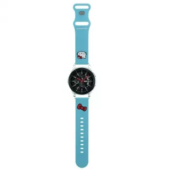 Hello Kitty univerzalni silikonski pašček za uro Kitty Head moder 22mm