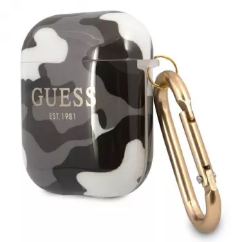 Guess GUA2UCAMG ovitek za AirPods 1/2 črn kolekcija Camo
