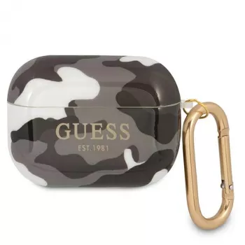 Guess GUAPUCAMG ovitek za AirPods Pro črn kolekcija Camo