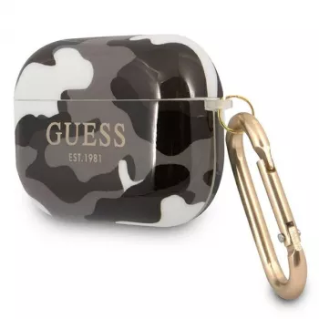 Guess GUAPUCAMG ovitek za AirPods Pro črn kolekcija Camo