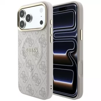 GUESS Embossed 4G Classic MagSafe ovitek za iPhone 17 Pro Max / 18 Pro Max - roza