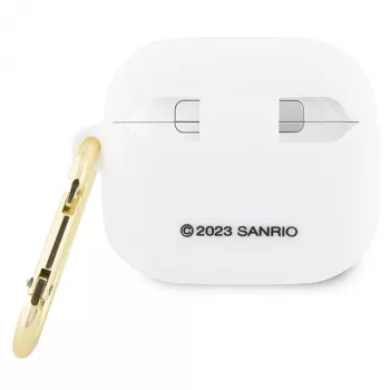 Hello Kitty HKA33DKHSH ovitek za AirPods 3 bel silikon 3D glava Kitty