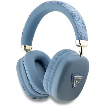 GUESS 4G Triangle Logo brezžične naglavne slušalke Bluetooth 5.3 modre