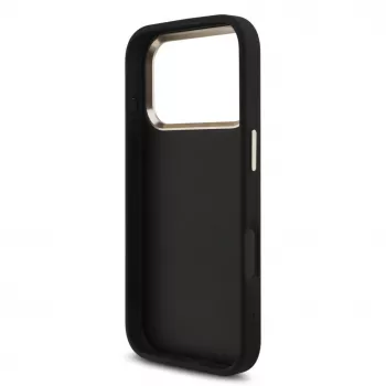 GUESS 4G Big Classic Logo ovitek za iPhone 18 Pro Max / 17 Pro Max - črn in zlat