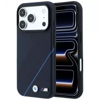 BMW M Tire Track Blue Line MagSafe ovitek za iPhone 18 Pro Max / 17 Pro Max - mornarsko moder